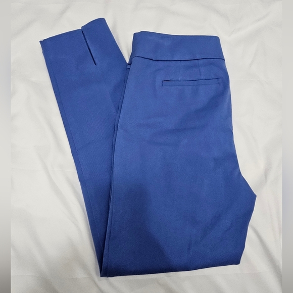 Talbots Blue Chatham Ankle Pants With Side Zip! - Picture 1 of 7